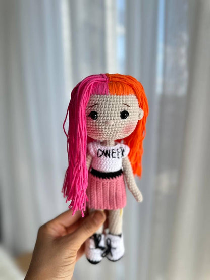 Hayley Williams doll , Crochet doll.